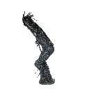 MAKP-026b, Metamorphose, Marcel Kpoho, 2026, Assembly of tire strips and mixed media, 110x110x40cm.webp
