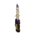SEBO-009c, Ombre Féminine - Esprit Eau, Sébastien Boko, 2026, Acrylic on carved wood, 130x25x25cm.webp