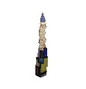 SEBO-009d, Ombre Féminine - Esprit Eau, Sébastien Boko, 2026, Acrylic on carved wood, 130x25x25cm.webp
