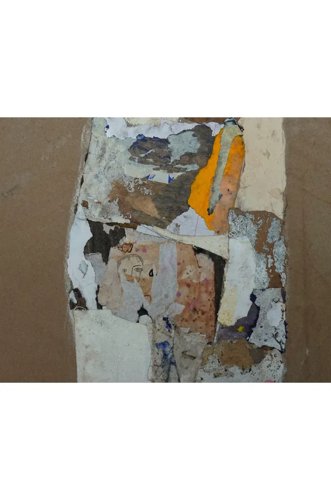THTO-001c, Impulsion, Thierry Tomety, 2026, Acrylic, sand, paper on Canvas, 180x120cm.webp