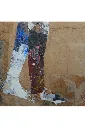 THTO-002b, Gestation, Thierry Tomety, 2026, Collage, paper cloths and fiber on canvas, 180x120cm.webp