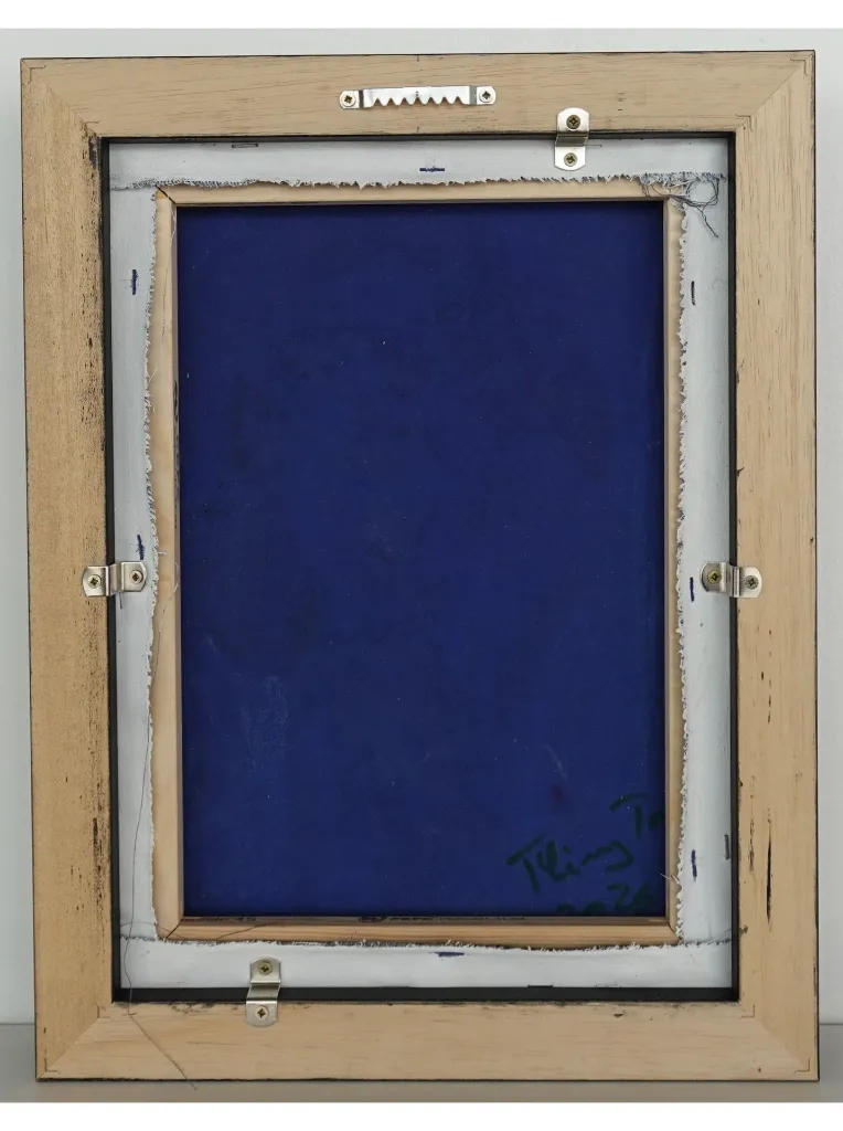 THTO-010c, Paréidolie Series - 1, Thierry Tomety, 2026, Acrylic, Sand and Natural Fiber on Canvas, 40x30cm.webp