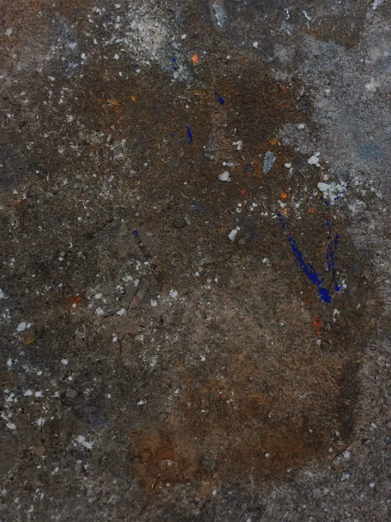 THTO-010b, Paréidolie Series - 1, Thierry Tomety, 2026, Acrylic, Sand and Natural Fiber on Canvas, 40x30cm.webp