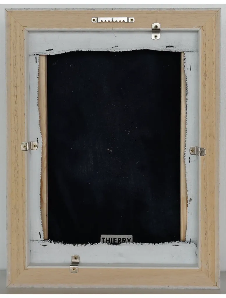 THTO-011c, Paréidolie Series - 2, Thierry Tomety, 2026, Acrylic, Sand and Natural Fiber, 40 x 30 cm.webp