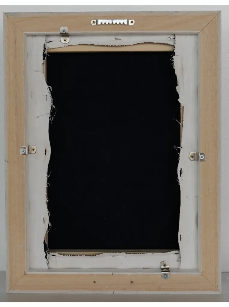 THTO-012c, Paréidolie Series - 3, Thierry Tomety, 2026, Acrylic, Sand and Natural Fiber on Canvas, 40x30cm.webp