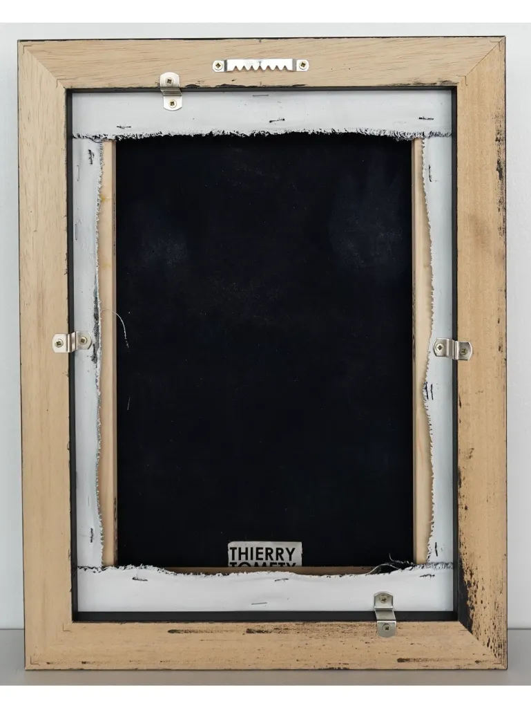 THTO-015c, Paréidolie Series - 6, Thierry Tomety, 2026 Acrylic, Sand and Natural Fiber on Canvas, 40x30cm.webp