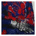 Option 2 - RAMA-003c, Couronnée de Mémoire, Rachel Malaika, 2026, Serigraphy, beading and embroidery on textile, 100x70cm.webp