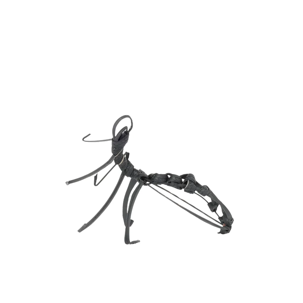 MAKP-037c, Fragility Series - 02, Marcel Kpoho, 2026, Assembly of tire strips and mixed media, 30x26x39 cm.webp