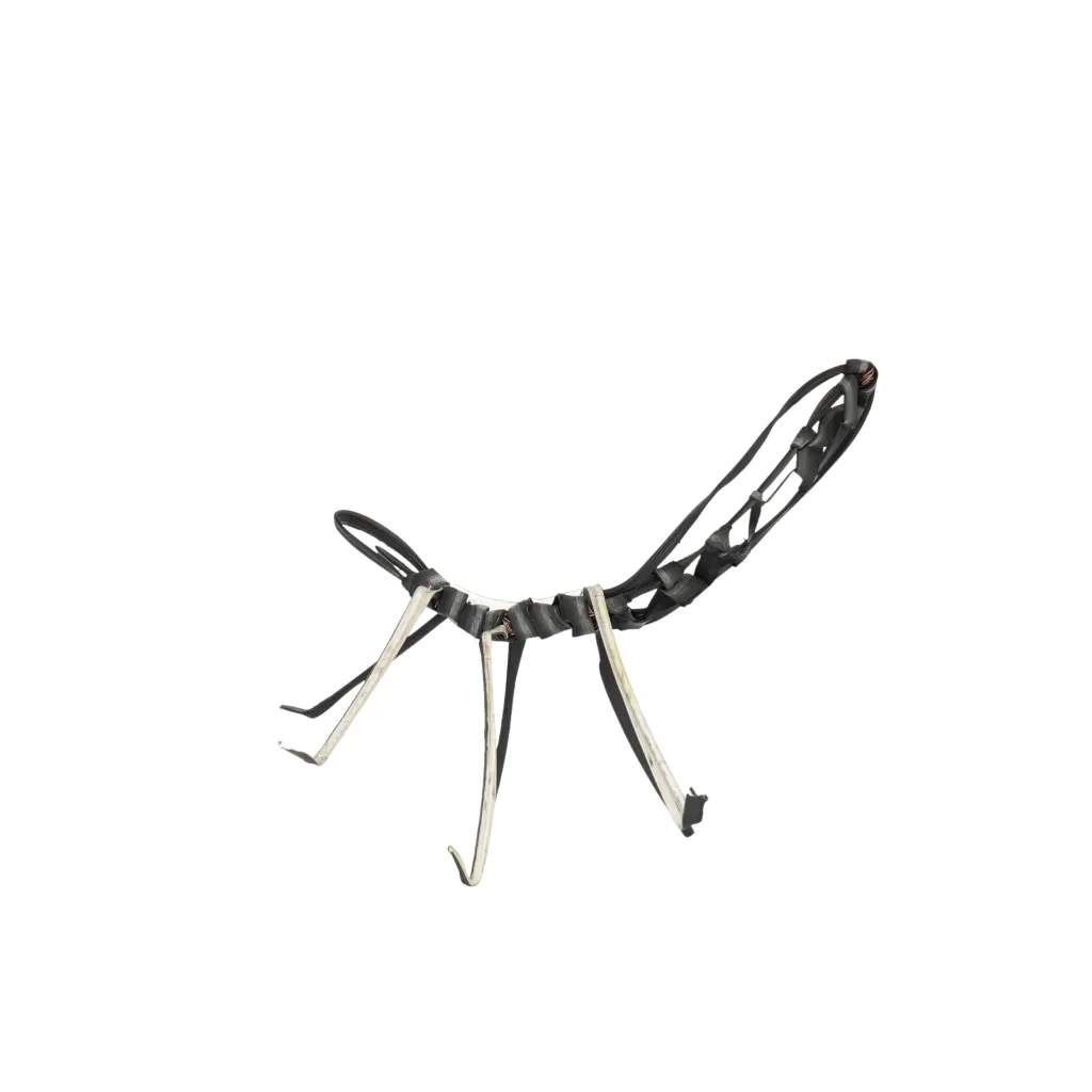 MAKP-044c, Fragility Series - 09, Marcel Kpoho, 2026, Assembly of tire strips and mixed media, 31x24x44 cm.webp