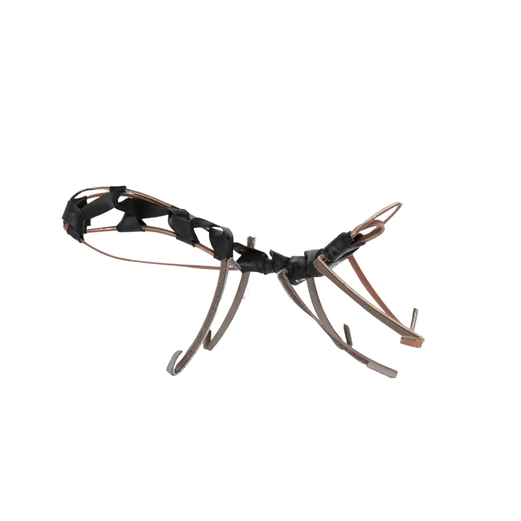MAKP-047c, Fragility Series - 12, Marcel Kpoho, 2026, Assembly of tire strips and mixed media, 22x21x43 cm.webp