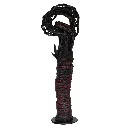 MAKP-035c, Weight of Life, Marcel Kpoho, 2026, Assembly of tire strips and mixed media, 140x43x32 cm.webp