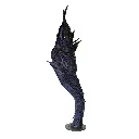 MAKP-034d, Eclosion I, Marcel Kpoho, 2026, Assembly of tire strips and mixed media, 174x55x55 cm.webp