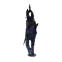 MAKP-034c, Eclosion I, Marcel Kpoho, 2026, Assembly of tire strips and mixed media, 174x55x55 cm.webp
