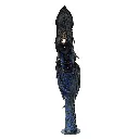 MAKP-033c, Agbara Woman, Marcel Kpoho, 2026, Assembly of tire strips and mixed media, 190x50x35 cm.webp
