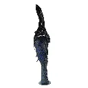 MAKP-033d, Agbara Woman, Marcel Kpoho, 2026, Assembly of tire strips and mixed media, 190x50x35 cm.webp