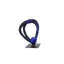 MAKP-032b, Sans Titre - Cycle Suspendu Series, Marcel Kpoho, 2026, Assembly of tire strips and mixed media, 28x28x20 cm.webp