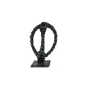 MAKP-030d, Sans Titre - Cycle Suspendu Series, Marcel Kpoho, 2026, Assembly of tire strips and mixed media, 31x28x21 cm.webp