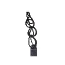 MAKP-028c, Elevation, Marcel Kpoho, 2026, Assembly of tire strips and mixed media, 105x35x25 cm.webp