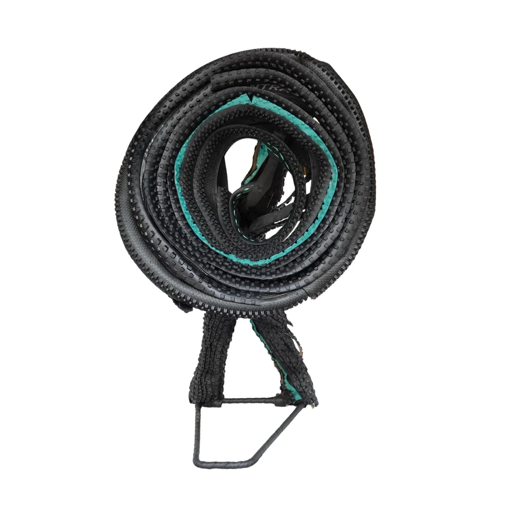 MAKP-024b, Ade, Marcel Kpoho, 2026, Assembly of tire strips and mixed media, 90x75x55 cm.webp